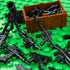 Weapons Pack Military Toy Set Building Blocks Model for Soldier Figures, Army Equipment Gear Kit