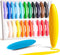 24 Colors 100% Pure Beeswax Crayons for Toddlers 1-3,Non-Toxic Crayons with 108