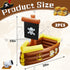 2 Cunhill Pieces Inflatable Pirate Ship Cooler Inflatable Cooler for Halloween Pirate Ship for Food Beverage Serving