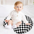DILIMI Nursing Pillow Cover for Babies - Black Checkered Design