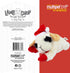 Multipet Lamb Chop Dog Plush Toy with Santa Hat - Squeaky Toy for All Dogs, Extra Soft Plush (10.5”, Cream)