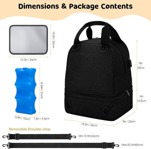 S1 S2, Pack, OCKLILY Pump Bag for Spectra Wearable Breast Pump Bags with Ice Pumping Bag with Waterproof Mat for Pump