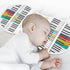YYZZH 1 Pack 100% Colorful Piano Keyboard Music Note Muslin Burp Cloths for Baby Soft Cotton Baby Washcloths Bibs