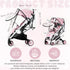 MOASIOP EVA Stroller Rain Cover, No-Zip Waterproof Stroller Cover - Food Grade Material, Breathable Baby Travel Weather