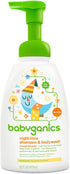 Babyganics Baby Shampoo + Body Wash Pump Bottle, Orange Blossom, 16oz, ,