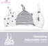 Set 3, (0-3m, 7-14lbs Jam Naturals- Organic Knotted Tie Bottom Adjustable Velcro Swaddle and Hat of Newborn Sleep Sack