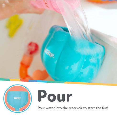 Nuby Wacky Waterworks Pipes Bath Toy, Interactive Features for Cognitive Development