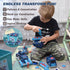 Take Apart Vehicle Magnetic Toy, 5-in-1 Tool Building Trucks Transform to Dinosaur Robot for Kids