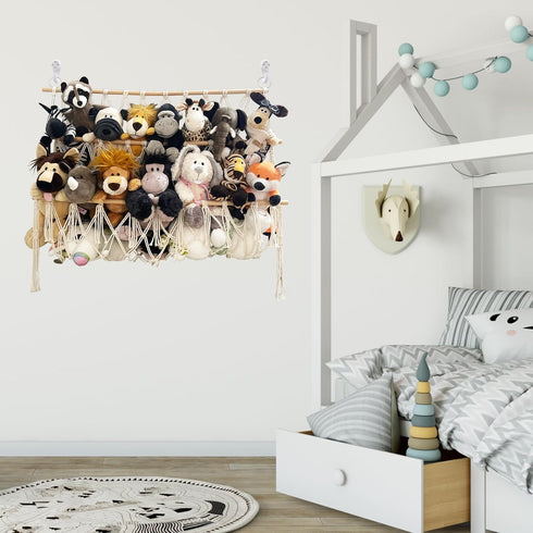 DOEGUAIY Hammock Hammock Stuffed Animal Net or Handmade Net for Stuffed Animals Corner Wall Hanging for Storage