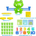 Siwuoke Counting 20 40 3-8 Frog Balance Math Game for Kids, Montessori STEM Toy with Frogs & Double-Sided Cards