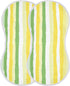 decor gift 4 Pack 22x11in Cotton Baby Burp Cloths Soft and Absorbent? Yellow Green White Stripe Pattern washcloth