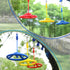 Rainbow Craft 3-Pack Ninja Wheel Obstacle for Kids, Swing Monkey Wheel for Ninja Warrior Obstacle Course, Blue, Red &