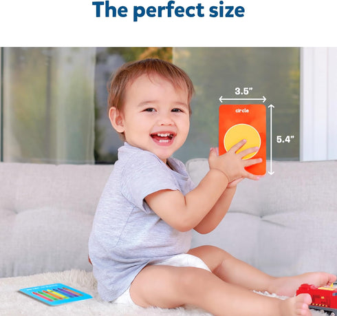 Skillmatics Thick Flash Cards for Toddlers, Letters, Numbers, Shapes & Colors, Montessori Learning Toys