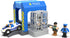 Wooden Train Tracks Accessories, Police Station Compatible with All Railroad Track Collection, Train Toys Expansion