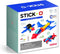 STICK O City 16 Piece Magnetic Building Set, Rainbow Colors, Educational STEM Toy Ages 36M+