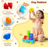 Set, 3-5 Toddlers(20pcs) Pairez Toys Multi-Shape Magnetic Blocks, Large Stacking & Building Blocks Preschool