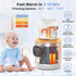 Portable Cordless Bottle Warmer, Includes 2 Adapters, Fast Heating, Accurate Temperature Control, for Breastmilk or