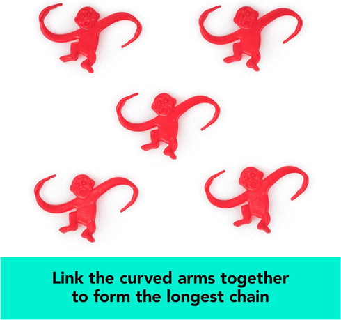 Barrel of Monkeys Retro Linking Family Game, Classic Preschool Games for Family Game Night, Ages 3+