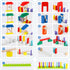600 Set 6 11 1 Wondertoys PCS Dominoes for Kids Wooden Building Blocks Colors Bulk Dominoes Racing Tile Games