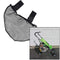 Evelots 2 Pack Bike/Stroller Storage Bag, Side Sling with Hook & Loop, Durable Polyester, Black