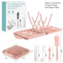 Set-6 1 YomauiYee Baby Bottle Brush in Bottle Brush Cleaner with Silicone Bottle Brush,Drying Rack,Nipple Brush,Straw
