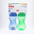 Nuby Easy Grip Cup, 10 Ounce, No-Spill, 2-Pack, Colors May Vary