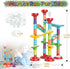 Marble Run Set | Building Blocks and Glass Marbles for Kids Ages 4-8, STEM Educational Race Game