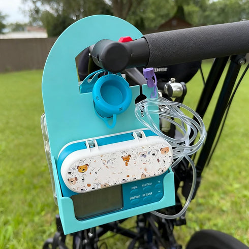 DMERHAC G-Tube Feeding Pump Organizer Holder for Infinity Feeding Pump - Lightweight Durable with Built-in Tubing Coil
