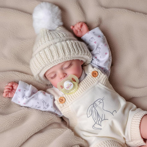 20 Inches 3+ BABESIDE Reborn Baby Doll Girl, Realistic Sleeping Newborn with Cloth Body & Vinyl Limbs, Lifelike Real