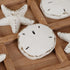 NIKKY HOME Beach Tic Tac Toe Wood Board Travel Game for Fun, 8.97 by 8.97-in Distressed White