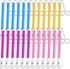 Syhood 24 Pcs Slide Whistle for Adults Instrument Toy Plastic Metal Musical