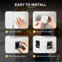 Fridge Lock, 2PCS Upgraded Refrigerator Lock for Freezer, Cabinets, Durable ABS with Adhesive Backing, Easy Install