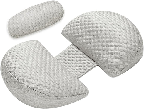 ele ELEOPTION Pregnancy Pillow for Sleeping Pregnant Women Soft Pregnancy Body Pillow,