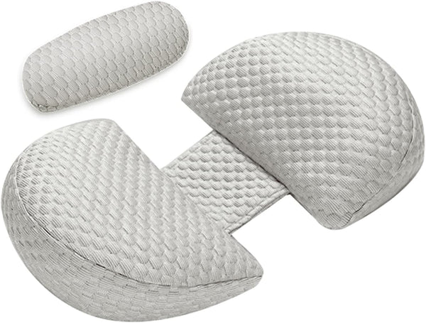ele ELEOPTION Pregnancy Pillow for Sleeping Pregnant Women Soft Pregnancy Body Pillow,