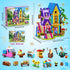 1084PCS Set 8-12+ HOGOKIDS Girls Friends Baking House Building Toy with LED Light - Beekeeping & Bakery Building