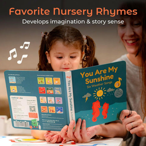 Cali's Books You are My Sunshine Music Book - Interactive Baby Sound Book for Toddlers 1-3 Years Old