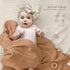 2Pack(Caramel) lulumoon Muslin Swaddle Blanket Baby - Cotton Swaddling Blanket Soft Baby Receiving Blankets Neutral