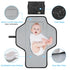 Portable Changing Pad Travel - Waterproof Compact Diaper Changing Mat with Built-in Pillow - Lightweight & Foldable