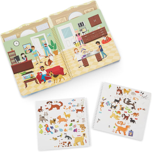 Melissa & Doug Pet Shop Puffy Sticker Set, 115 Reusable Stickers - FSC Certified