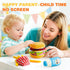 0-6-12-18 Jollybaby Soft Plush Burger Toy for Baby Months: Stuffed Hamburger Pretend Play Food & Plushies Sensory Toy