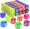 Rerdeim 60 Pieces Dice Set, 16mm Standard Bulk 6 Sided Colored Dices