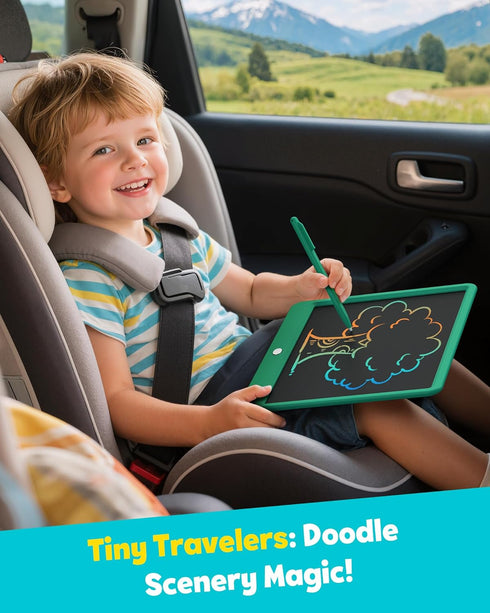 12 Inch TEKFUN LCD Writing Tablet for Kids Boys Toys, Erasable Doodle Board Colorful Drawing Pad, Board Games Outdoor