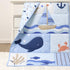 3 Set The Peanutshell Piece Nautical Patch Baby Crib Bedding Boy, Baby Blanket Quilt, Fitted Crib Sheets for Boys, Navy