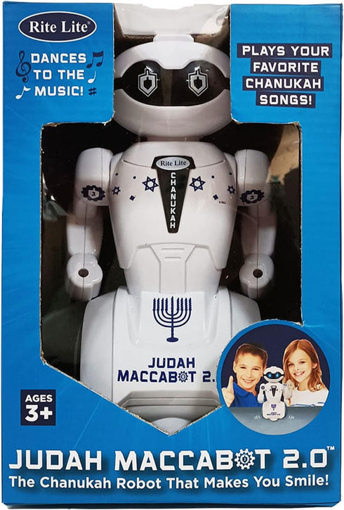 Rite Lite Maccabot 2.0 Chanukah Robot - Great Hanukkah Gift for Kids! Plays 3 Chanukah Songs