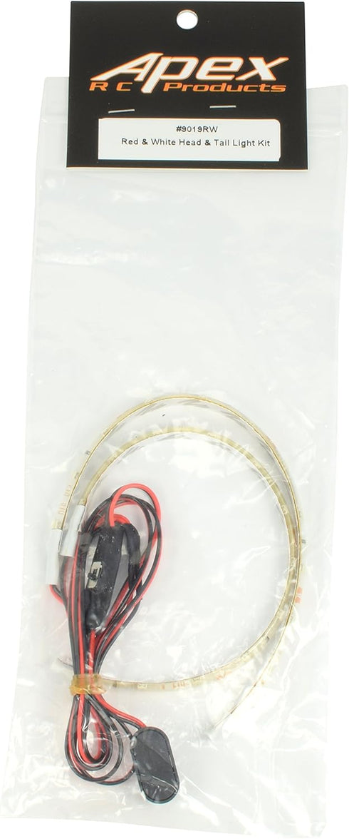 Apex RC Products Red & White LED Head & Tail Light Set for RC Car/Truck #9019RW