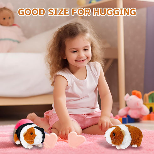 Mushplushies Guinea Pig Stuffed Animal, Cute Guinea Pig Plush for Kids, Realistic Stuffed Animals Small Live Animals