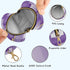 Purple Texture Round Pacifier Storage Case with Zipper, Portable Pacifier Case for Travel, Diaper Bag & Purse, Pacifier