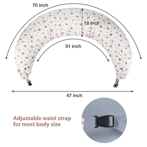 47 inch, Chilling Home C Shaped Pregnancy Pillow, Full Body Pillows for Adults Pregnancy Pillows for Sleeping
