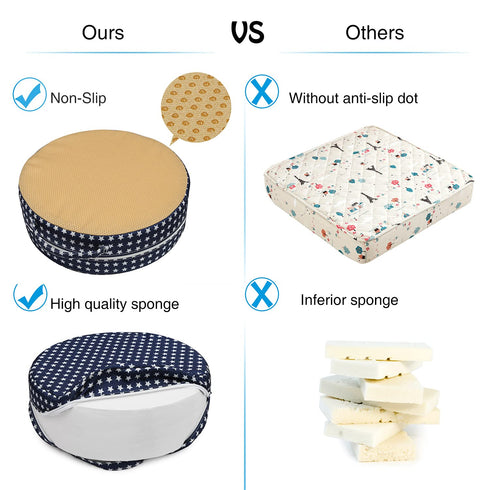Blue Star Anti-Slip Dining Seat Cushion for Kids