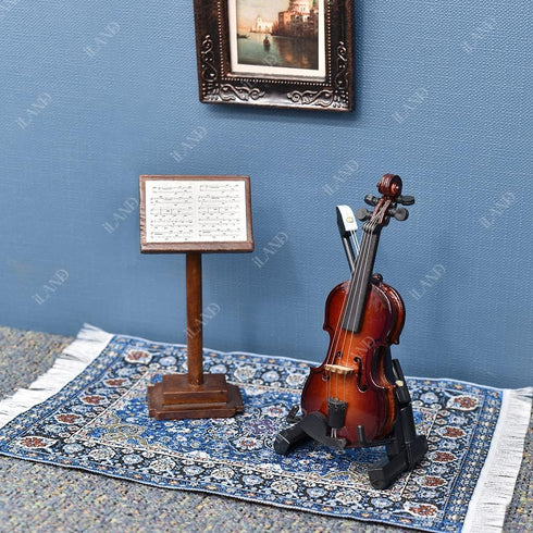 1/12 3 12 6 3.8(2pcs iLAND Miniature Dollhouse Accessories Vintage of Carpet for Dollhouse Furniture on Scale